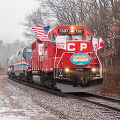 15th Annual Toys for Tots Train Lift