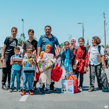 Backpacks Bring Comfort to Children in California