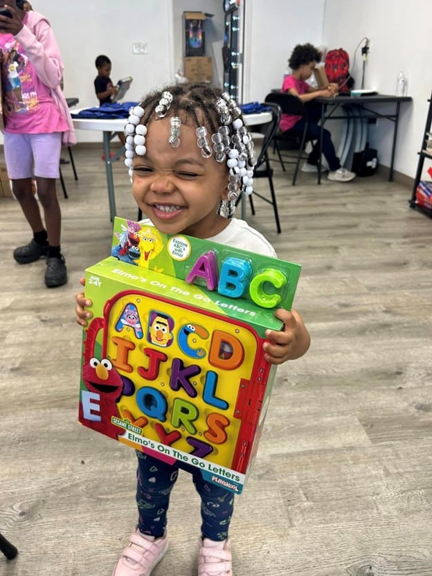 Children in Cleveland See Hope Through the Gift of a New Toy.