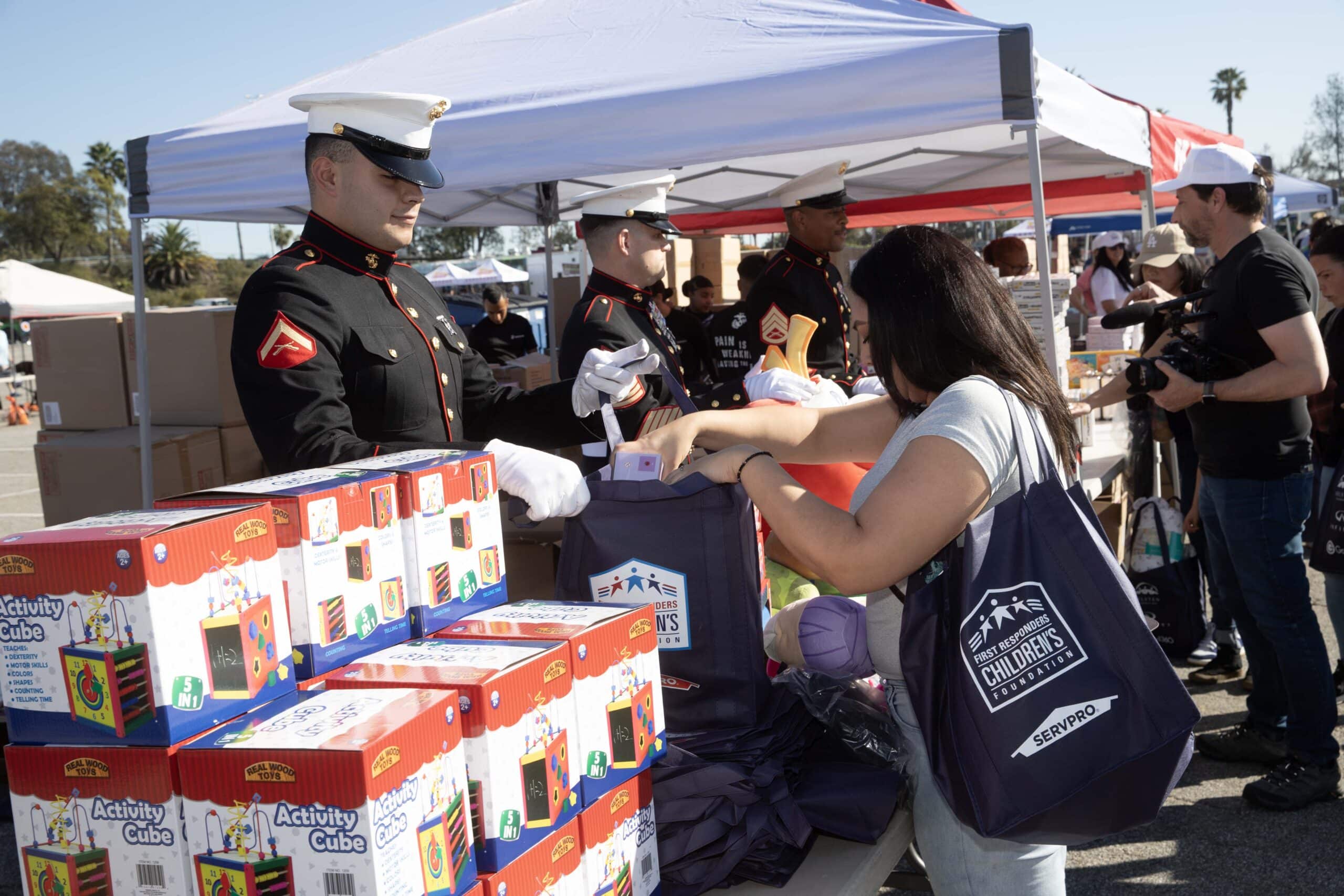 The Marine Toys for Tots Disaster Response and Recovery Program Provides Support to Los Angeles Families
